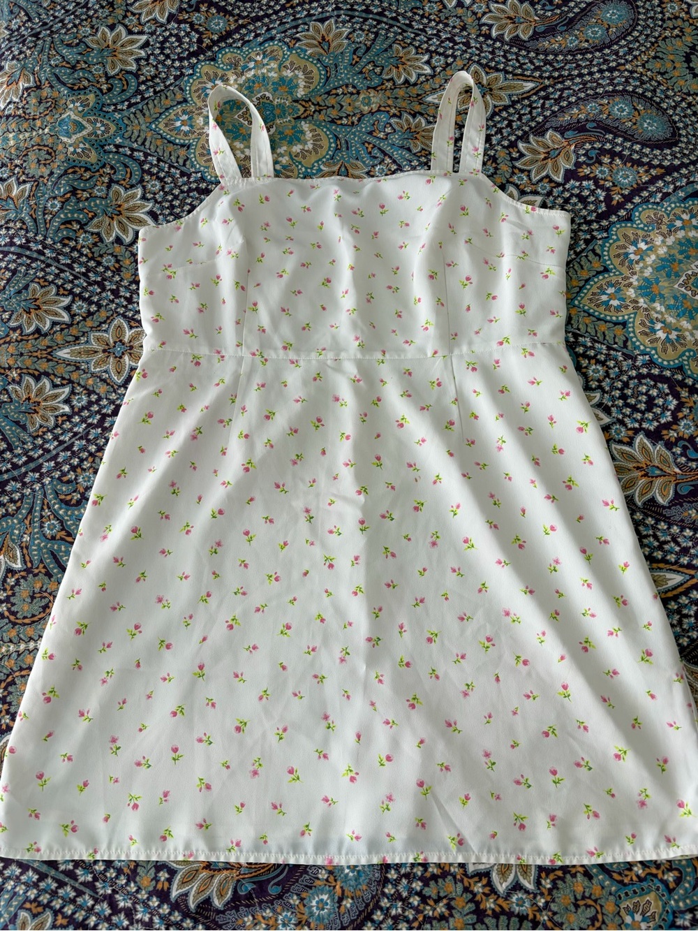 BP- White Floral Womens Dress